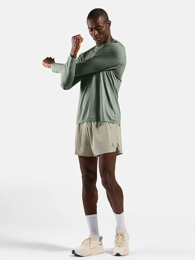ODLO | T-shirt de running seamless Essentials pour homme | Olive