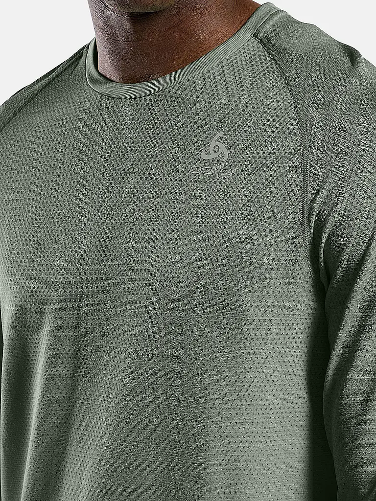 ODLO | T-shirt de running seamless Essentials pour homme | Olive