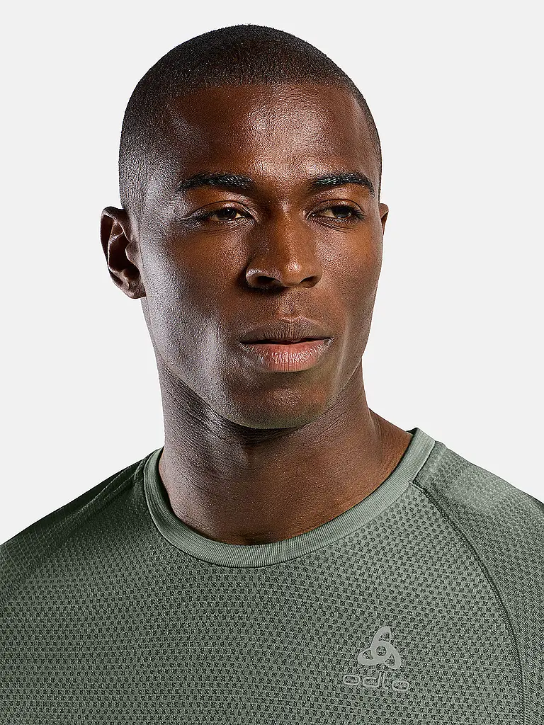 ODLO | T-shirt de running seamless Essentials pour homme | Olive