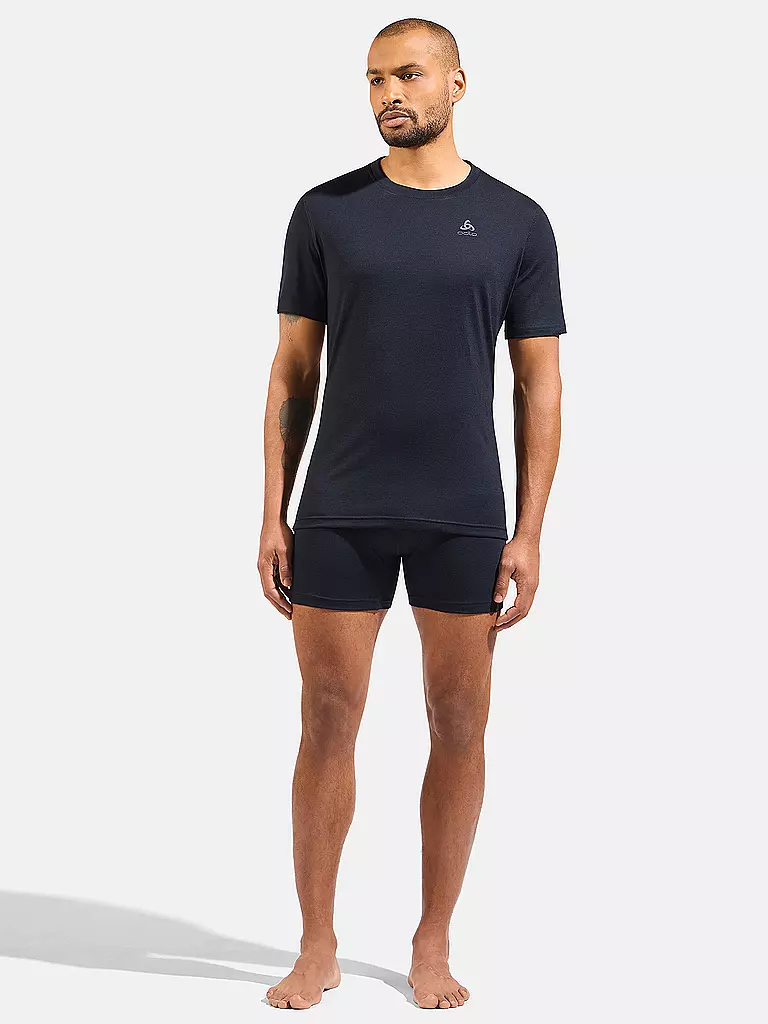 ODLO | T-shirt fonctionnel de sous-vêtement pour homme Natural Merino 160 | Noir