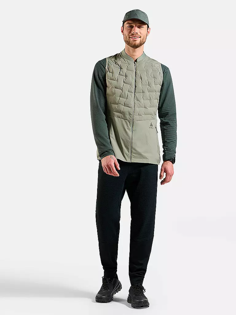 ODLO | Veste de course isolante Zeroweight pour homme | Olive