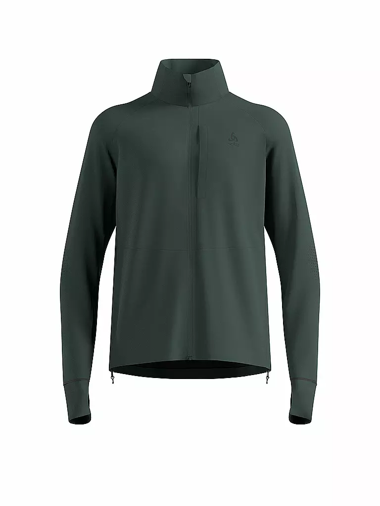 ODLO | Veste de course pour homme Zeroweight Pro Warm Reflective | Vert foncé