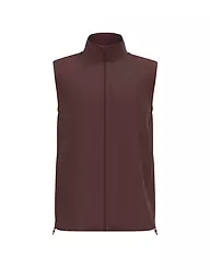 ODLO | Veste de course softshell Zeroweight Warm pour hommes | Rouge foncé