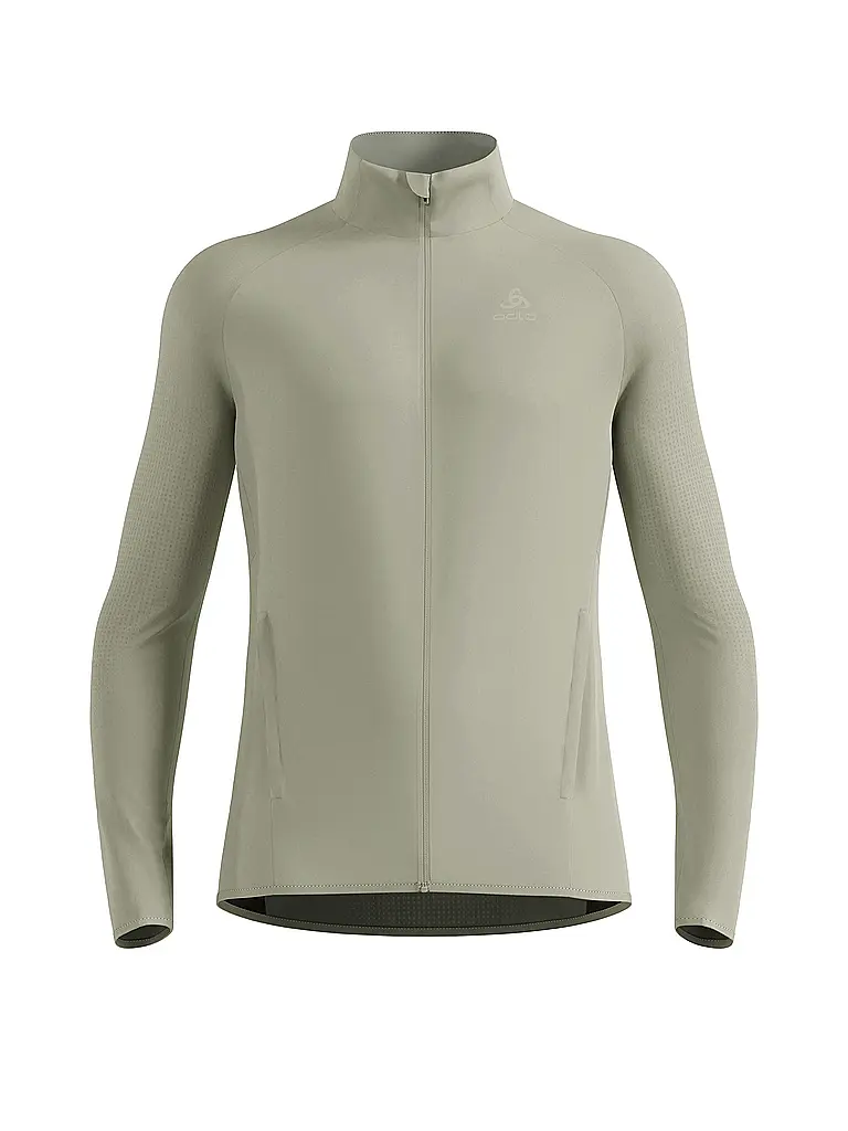 ODLO | Veste de running homme Zeroweight Warm Hybrid | Olive
