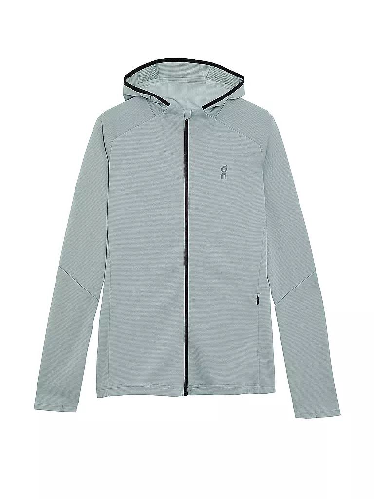 ON |  Damen Fleecejacke Climate Hoodie  | Bleu clair