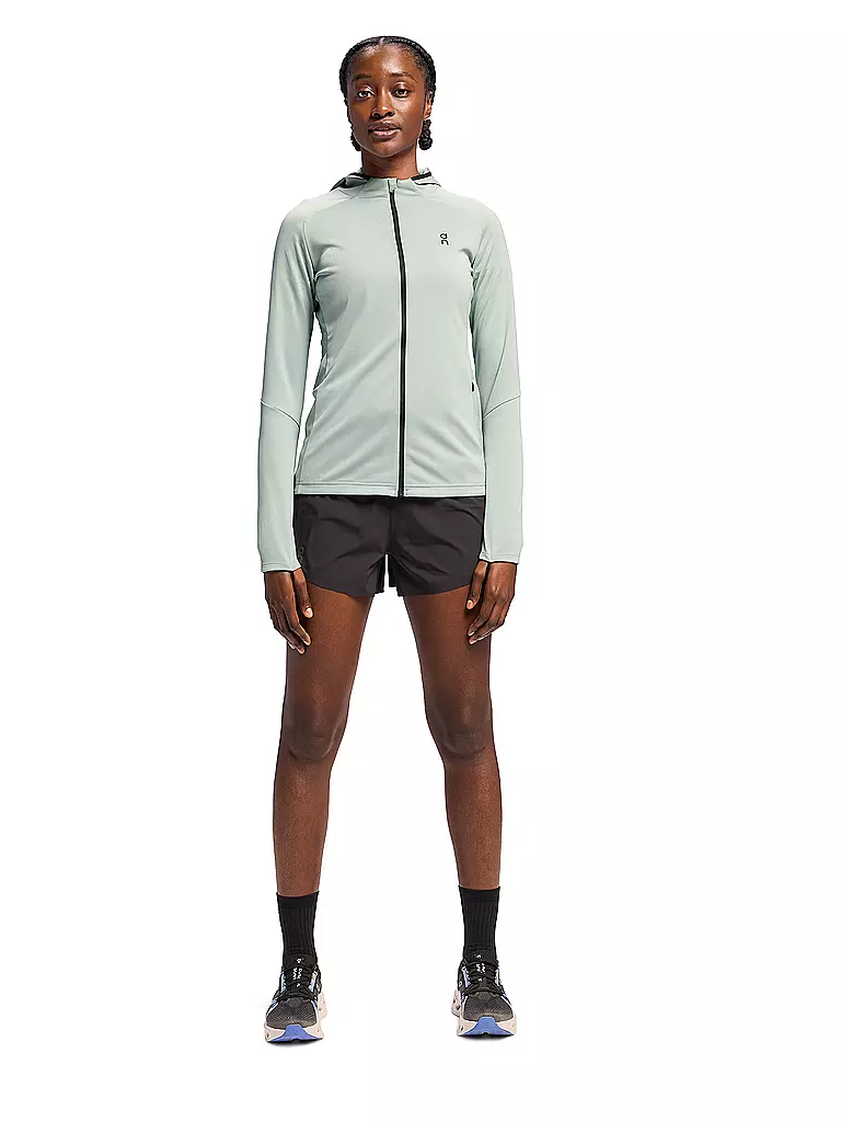 ON |  Damen Fleecejacke Climate Hoodie  | Bleu clair