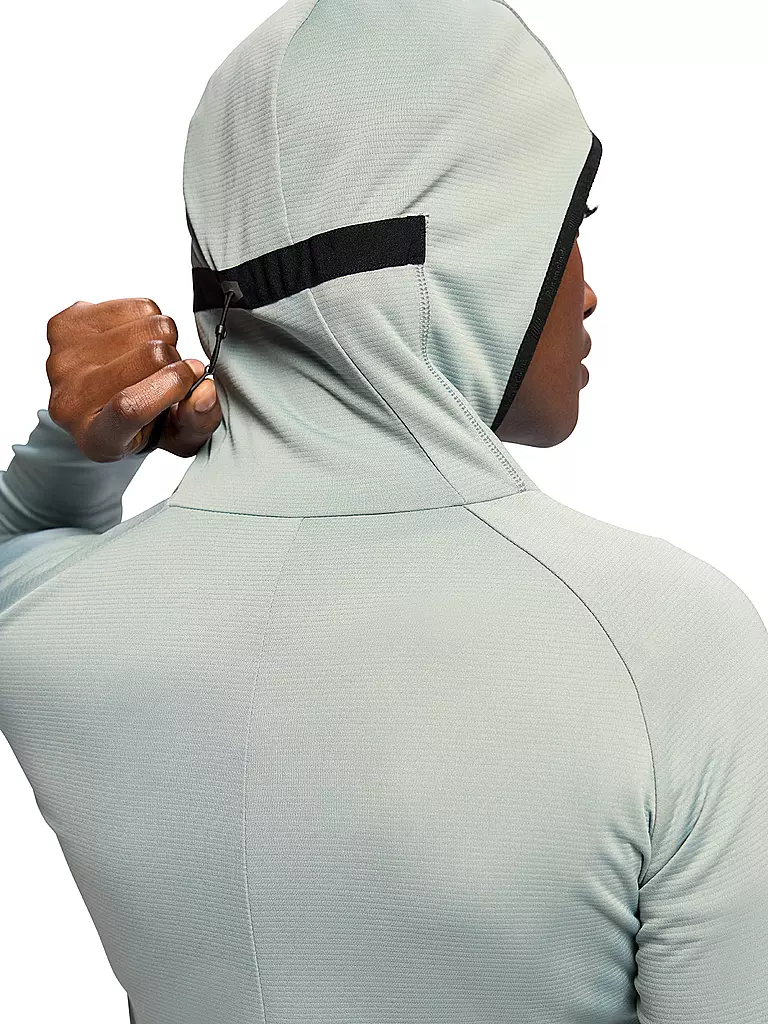 ON |  Damen Fleecejacke Climate Hoodie  | Bleu clair