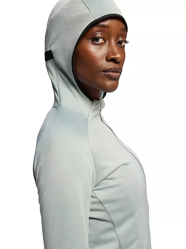 ON |  Damen Fleecejacke Climate Hoodie  | Bleu clair
