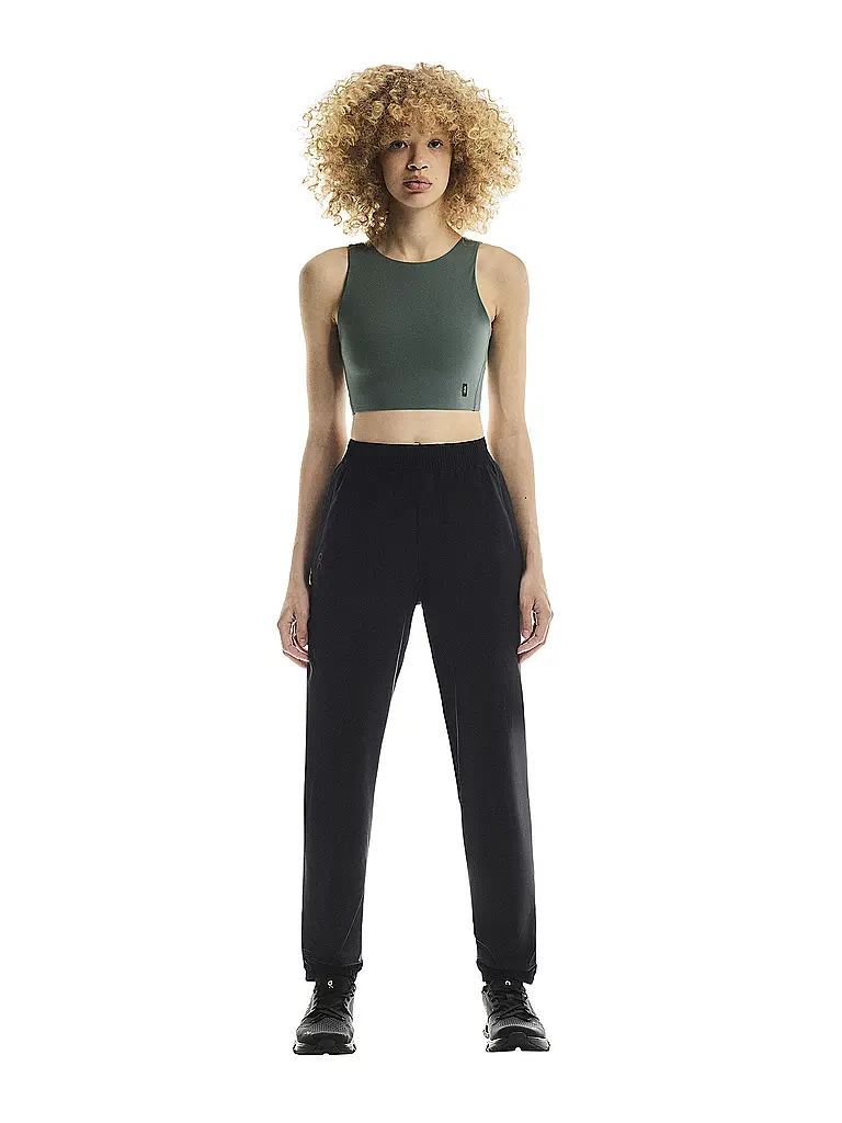 ON | Débardeur de course Core 2en1 Crop pour femme | Olive