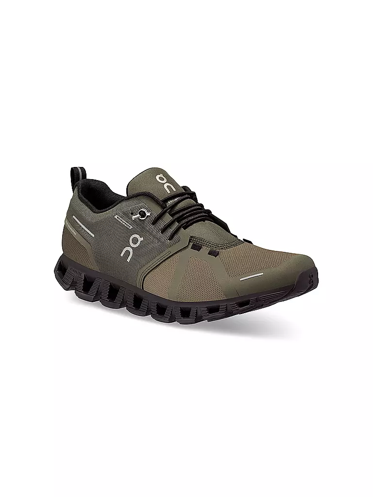 ON | Damen Freizeitschuhe Cloud 5 Waterproof OLIVE / BLACK | Olive