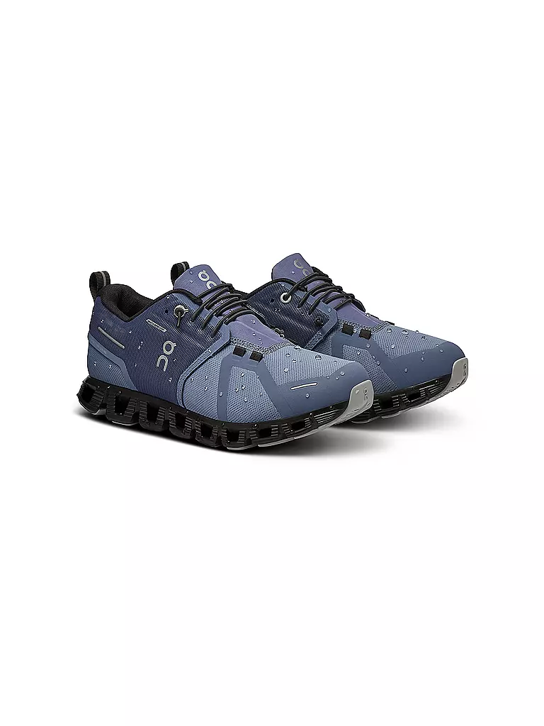 ON | Damen Freizeitschuhe Cloud 5 Waterproof SHALE MAGNET | Bleu