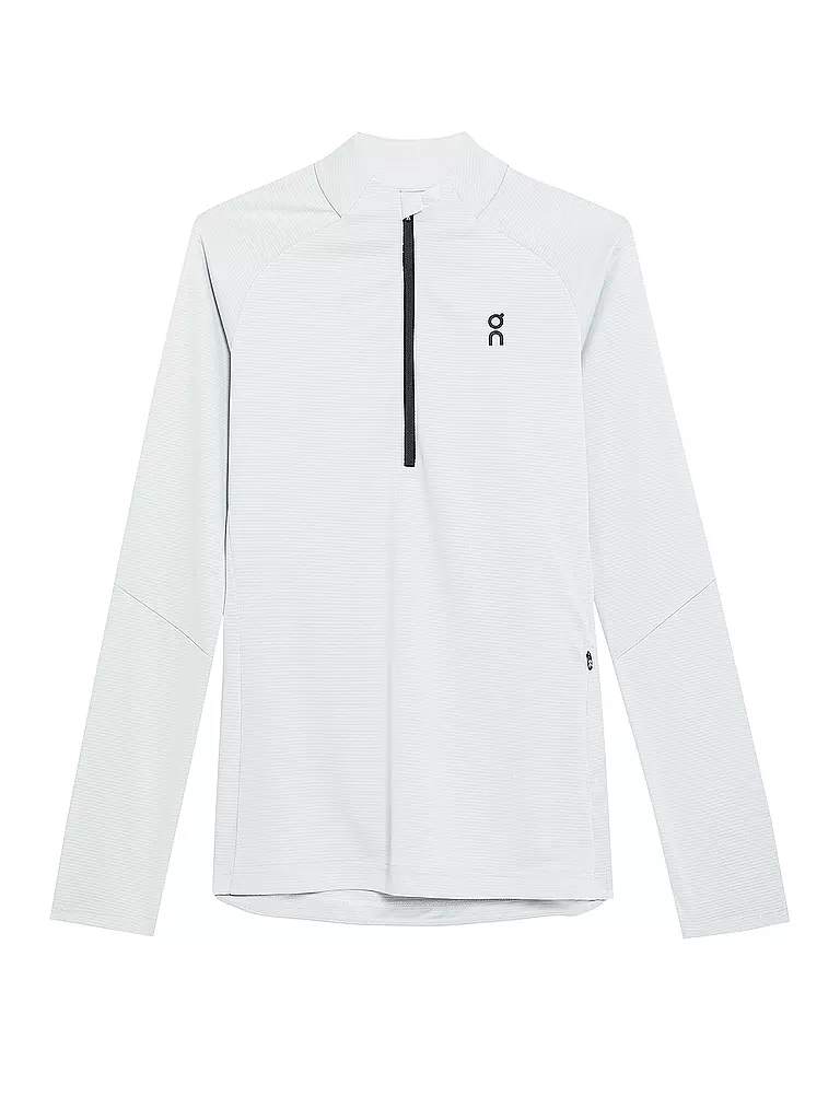 ON | Damen Funktions Zipshirt Climate | Gris clair
