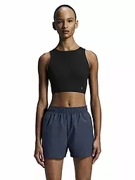 ON | Damen Laufshirt Core 2in1 Crop | Noir