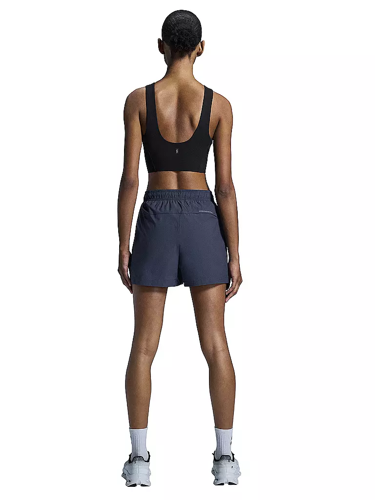 ON | Damen Laufshirt Core 2in1 Crop | Noir