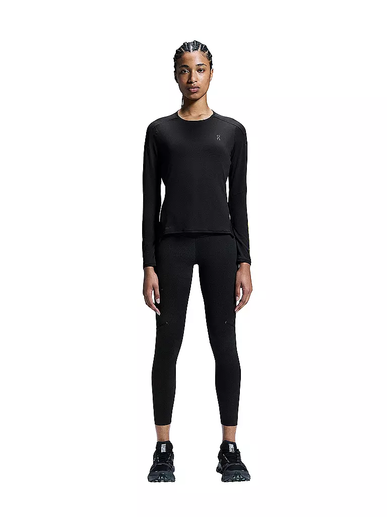 ON | Damen Laufshirt Performance Long-T Lumos  | Noir