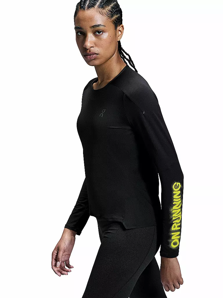 ON | Damen Laufshirt Performance Long-T Lumos  | Noir