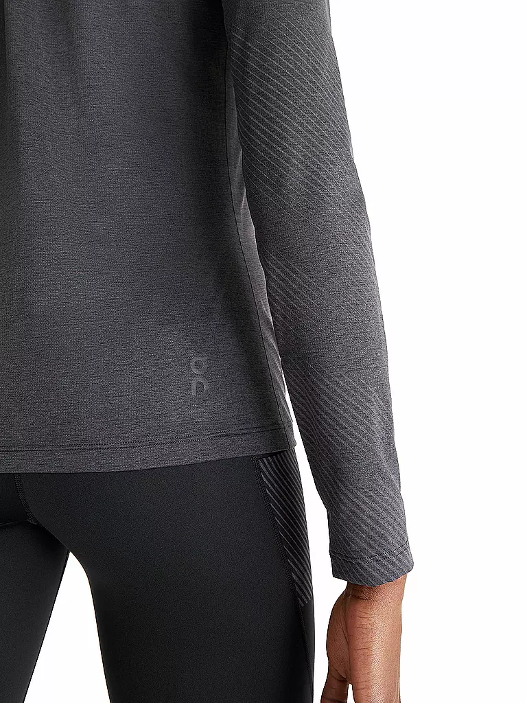 ON | Damen Laufshirt Performance Long-T Lumos | Noir
