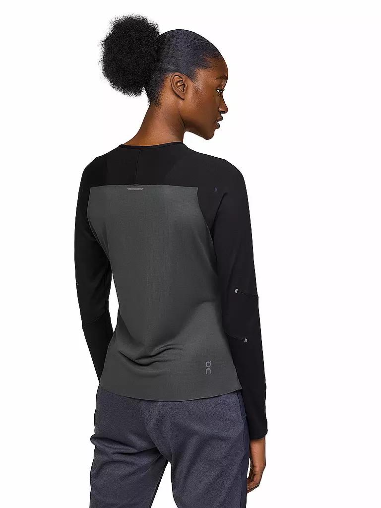 ON | Damen Laufshirt Performance Long-T | Noir