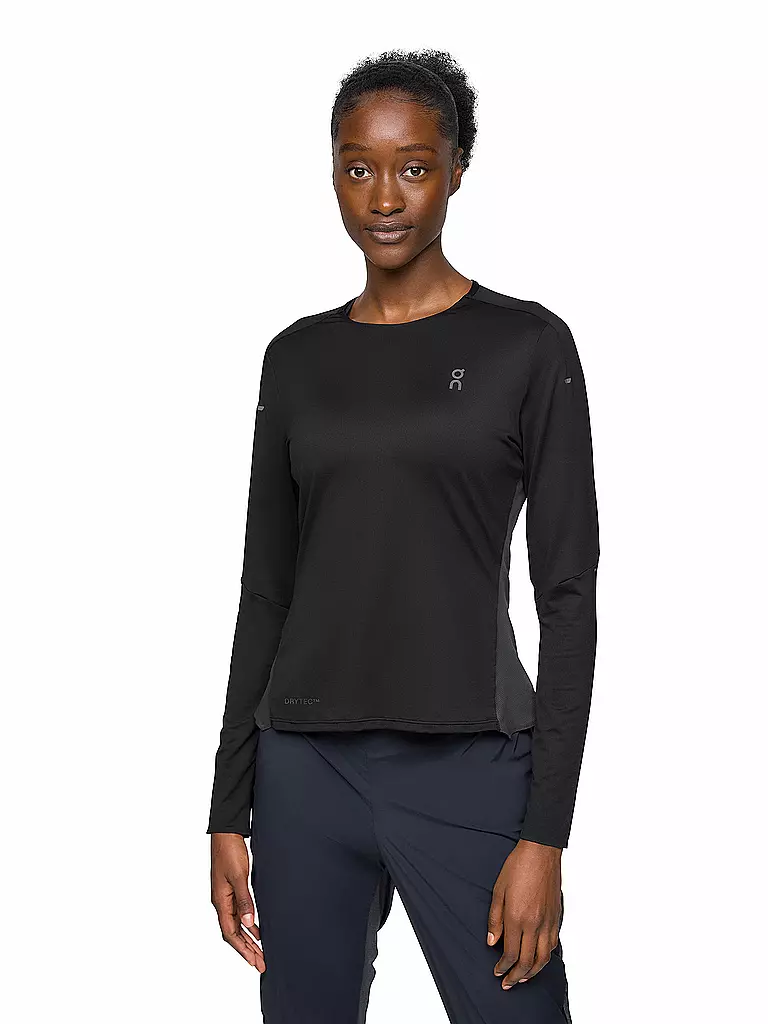 ON | Damen Laufshirt Performance Long-T | Noir