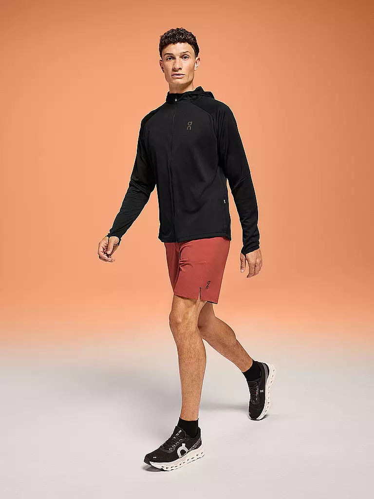ON | Herren Laufjacke Climate Zip Hoodie | Noir