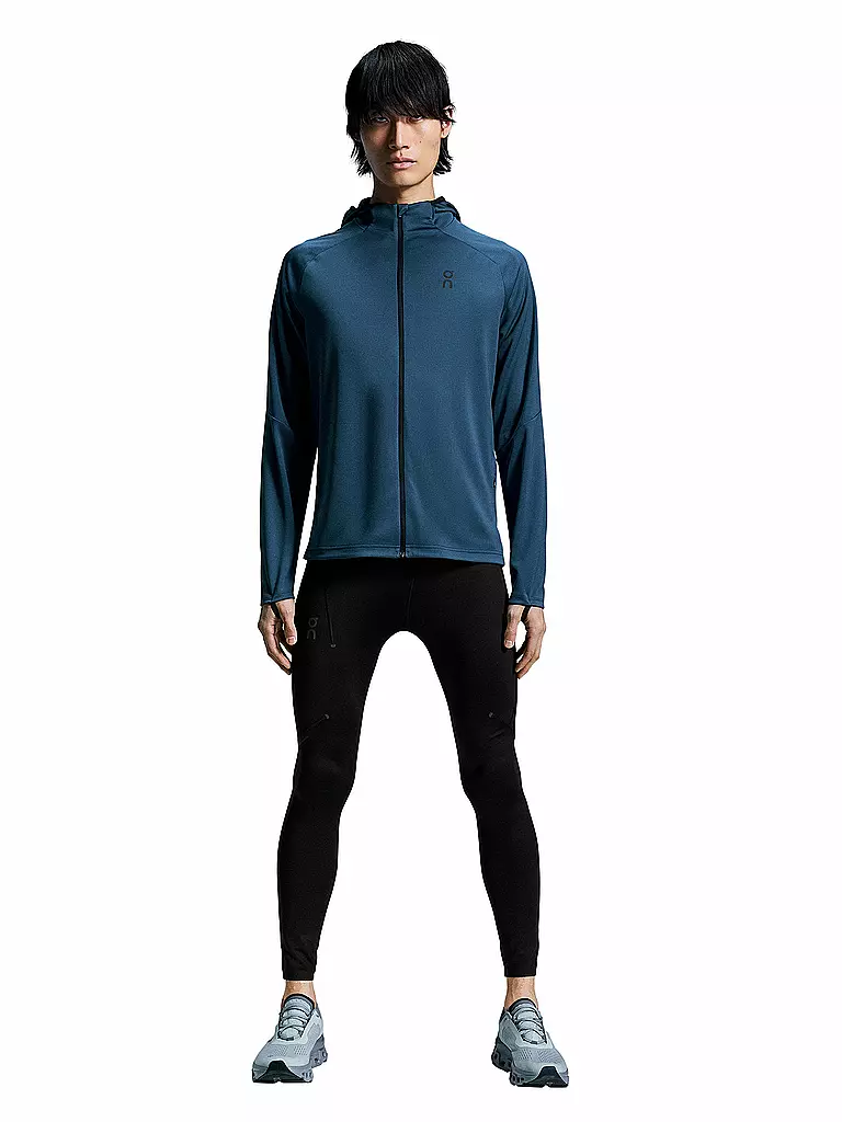ON | Herren Laufjacke Climate Zip Hoodie | Bleu