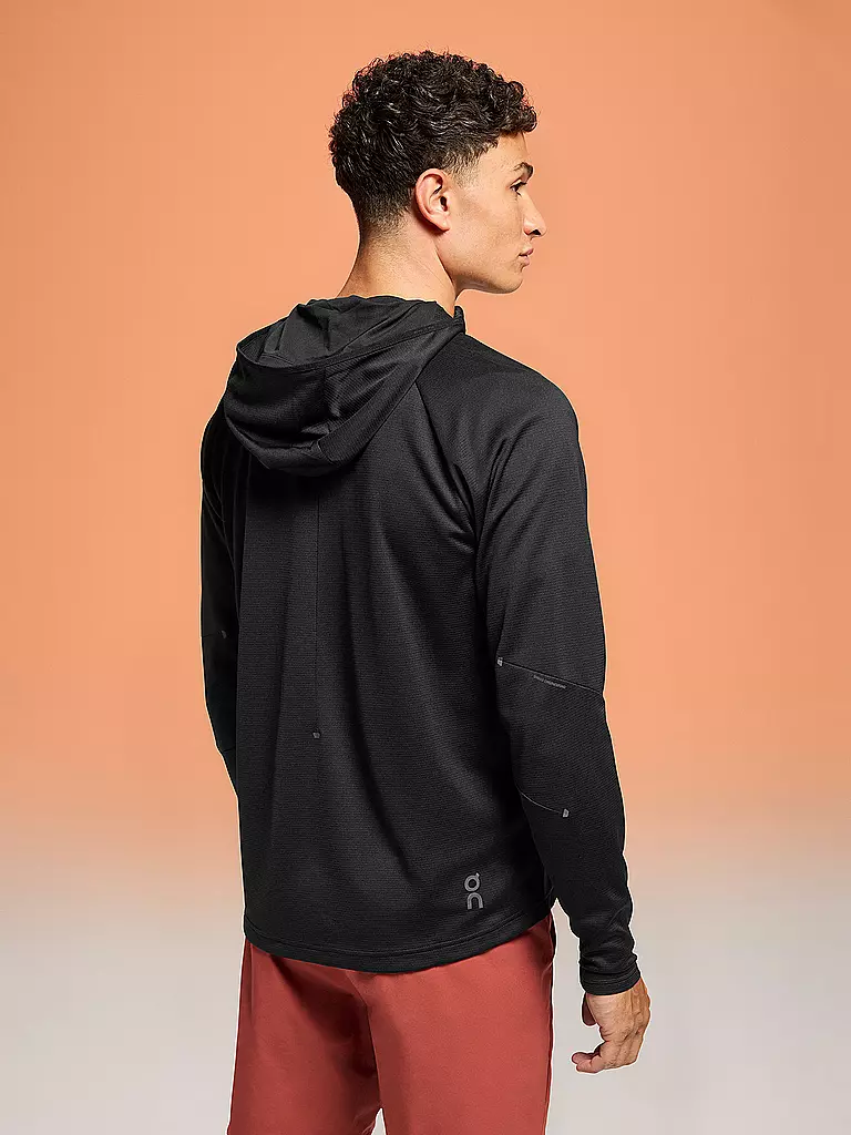 ON | Herren Laufjacke Climate Zip Hoodie | Noir