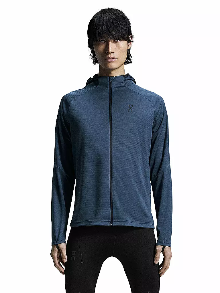 ON | Herren Laufjacke Climate Zip Hoodie | Bleu