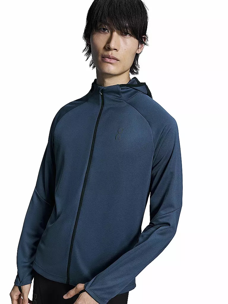 ON | Herren Laufjacke Climate Zip Hoodie | Bleu