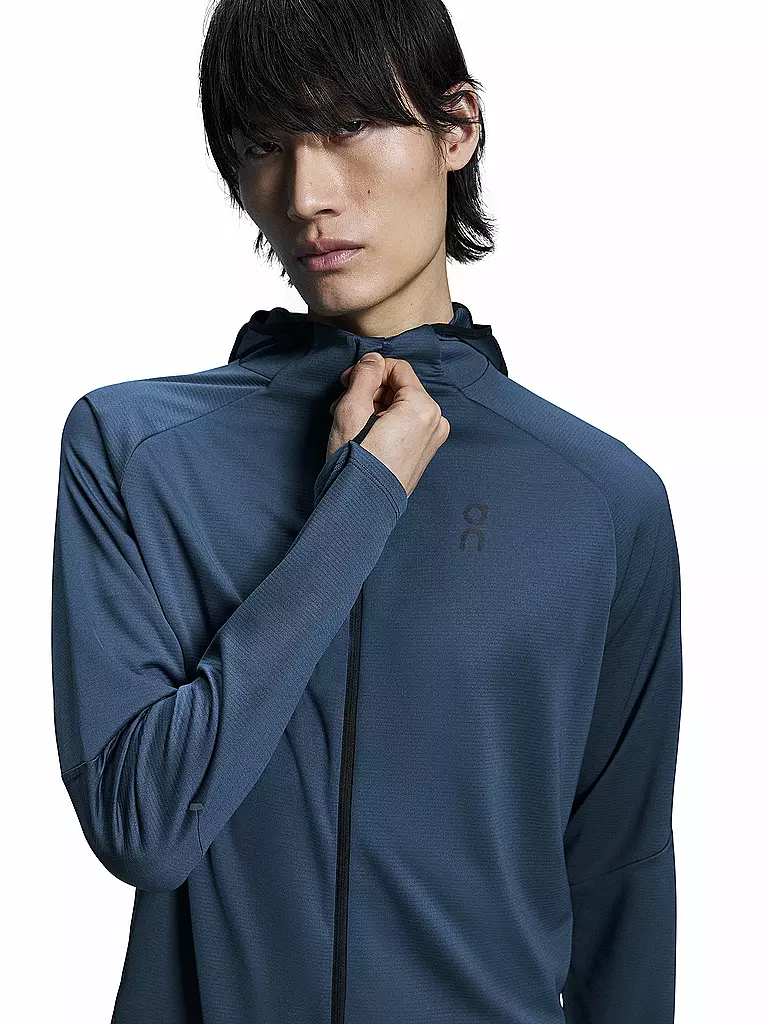 ON | Herren Laufjacke Climate Zip Hoodie | Bleu