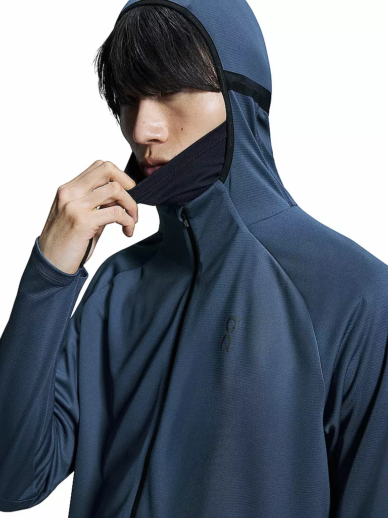 ON | Herren Laufjacke Climate Zip Hoodie | Bleu