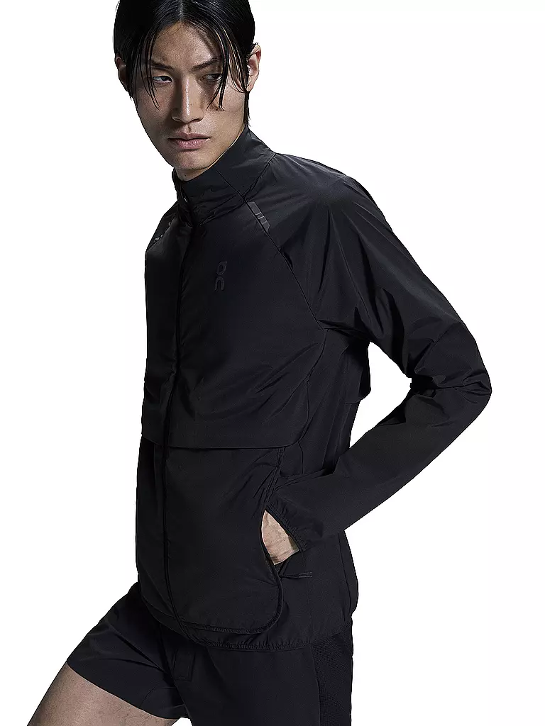 ON | Herren Laufjacke Weather Insulated | Noir