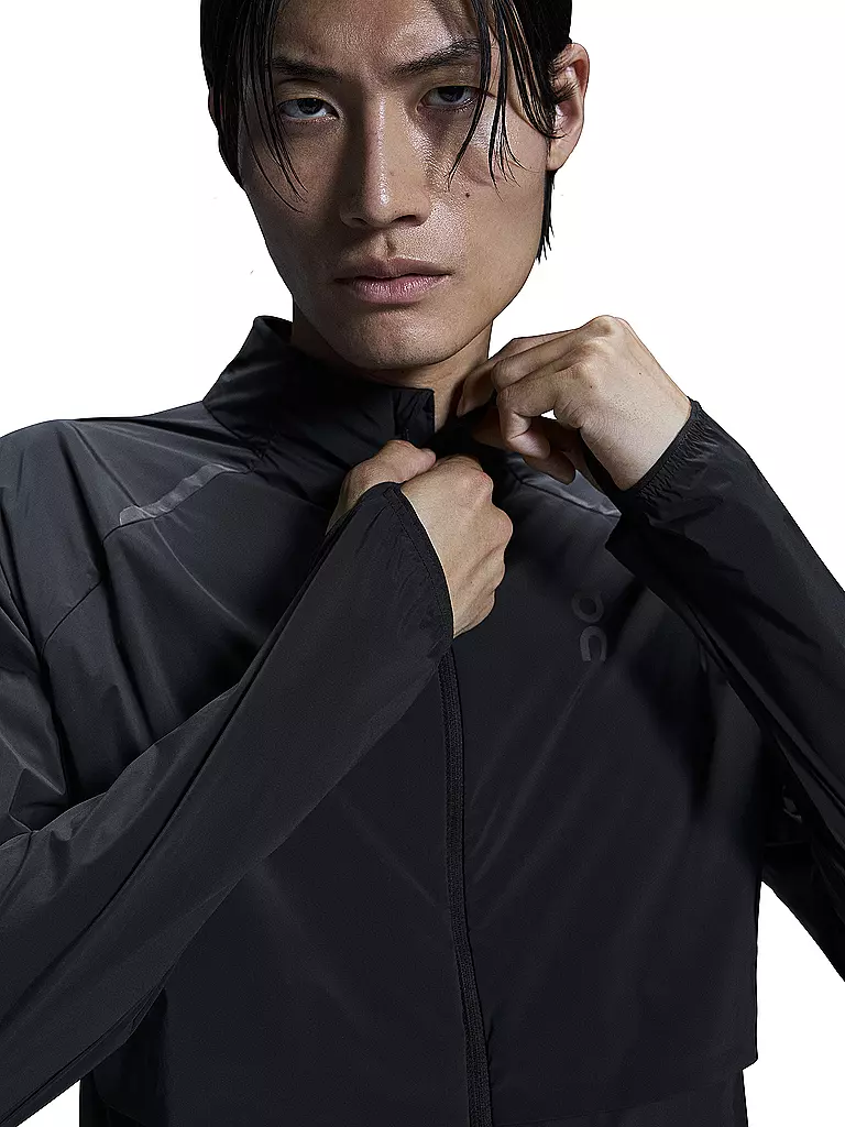 ON | Herren Laufjacke Weather Insulated | Noir