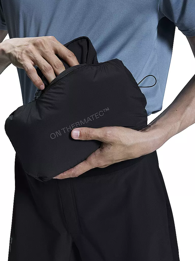 ON | Herren Laufjacke Weather Insulated | Noir