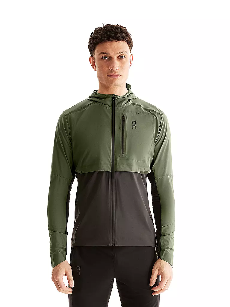 ON | Herren Laufjacke Weather | Olive