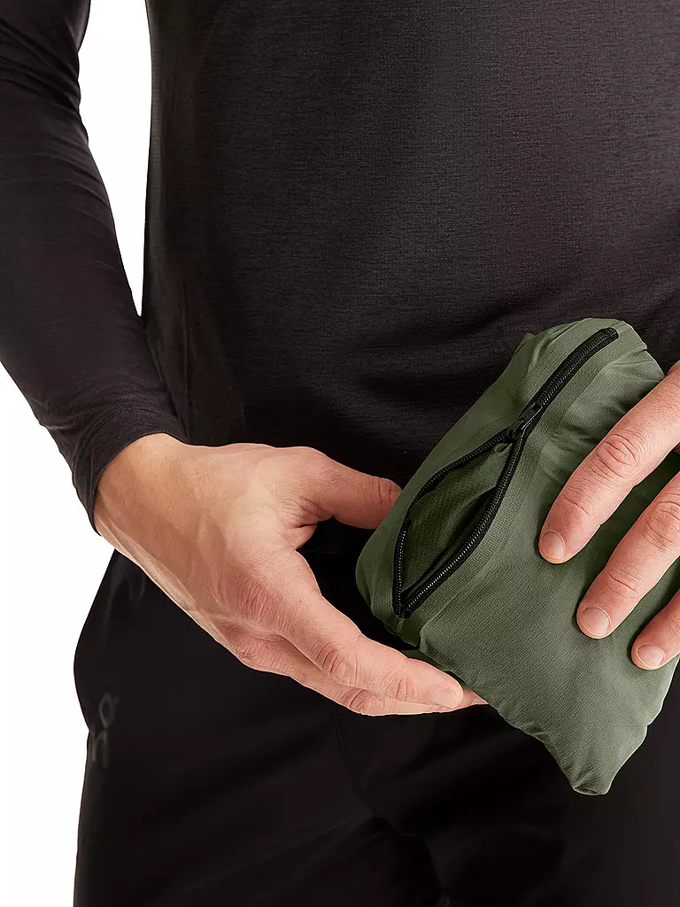 ON | Herren Laufjacke Weather | Olive