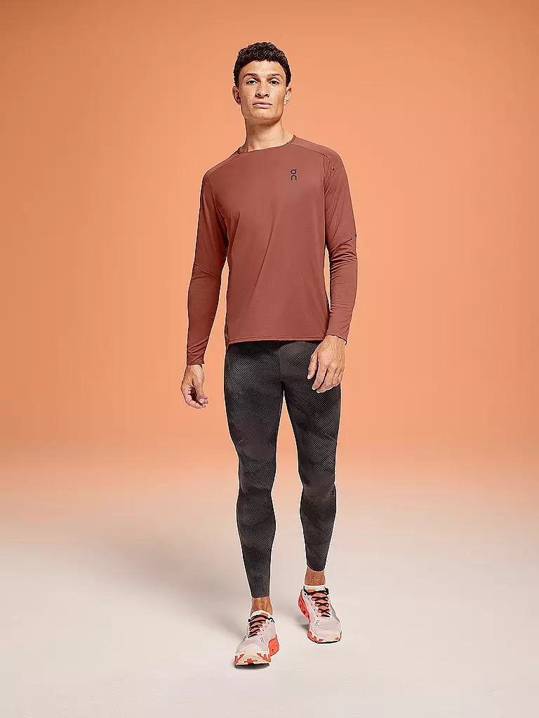 ON | Herren Laufshirt Performance Long-T | Orange
