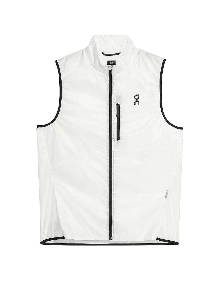ON | Herren Laufweste Weather Vest | Blanc