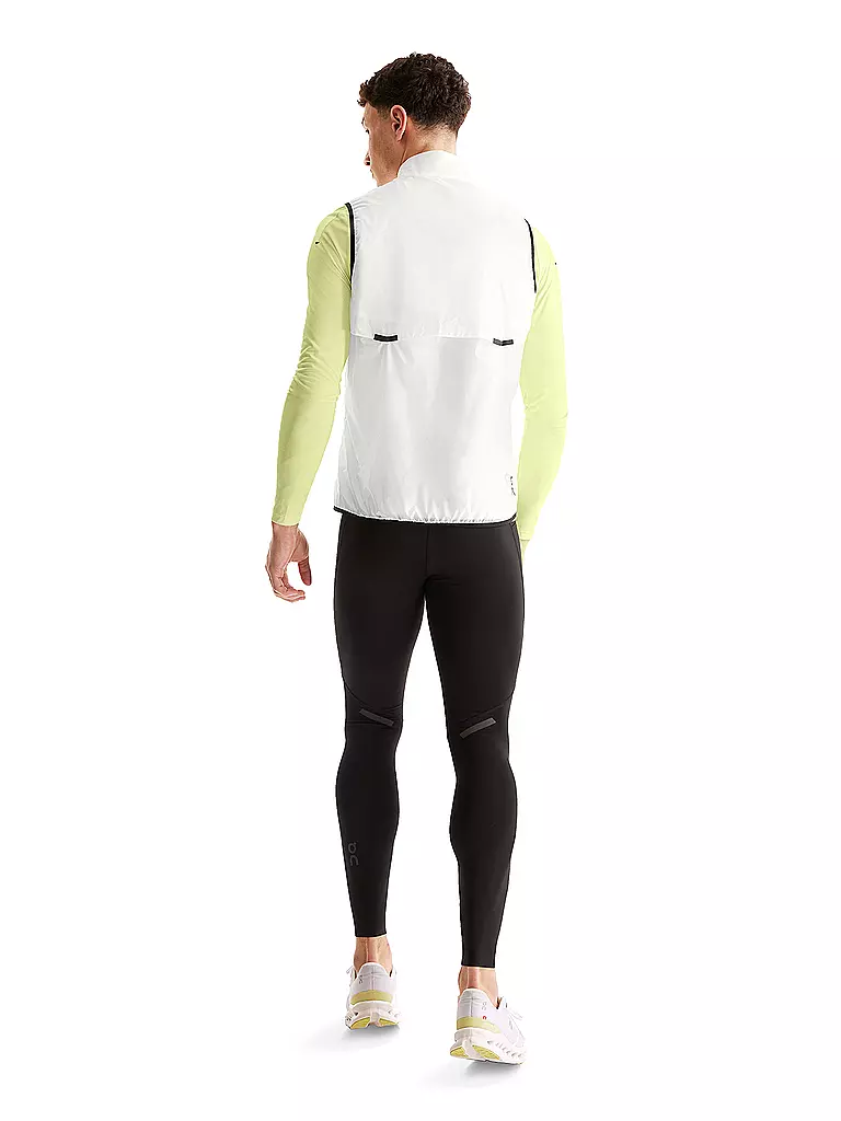 ON | Herren Laufweste Weather Vest | Blanc