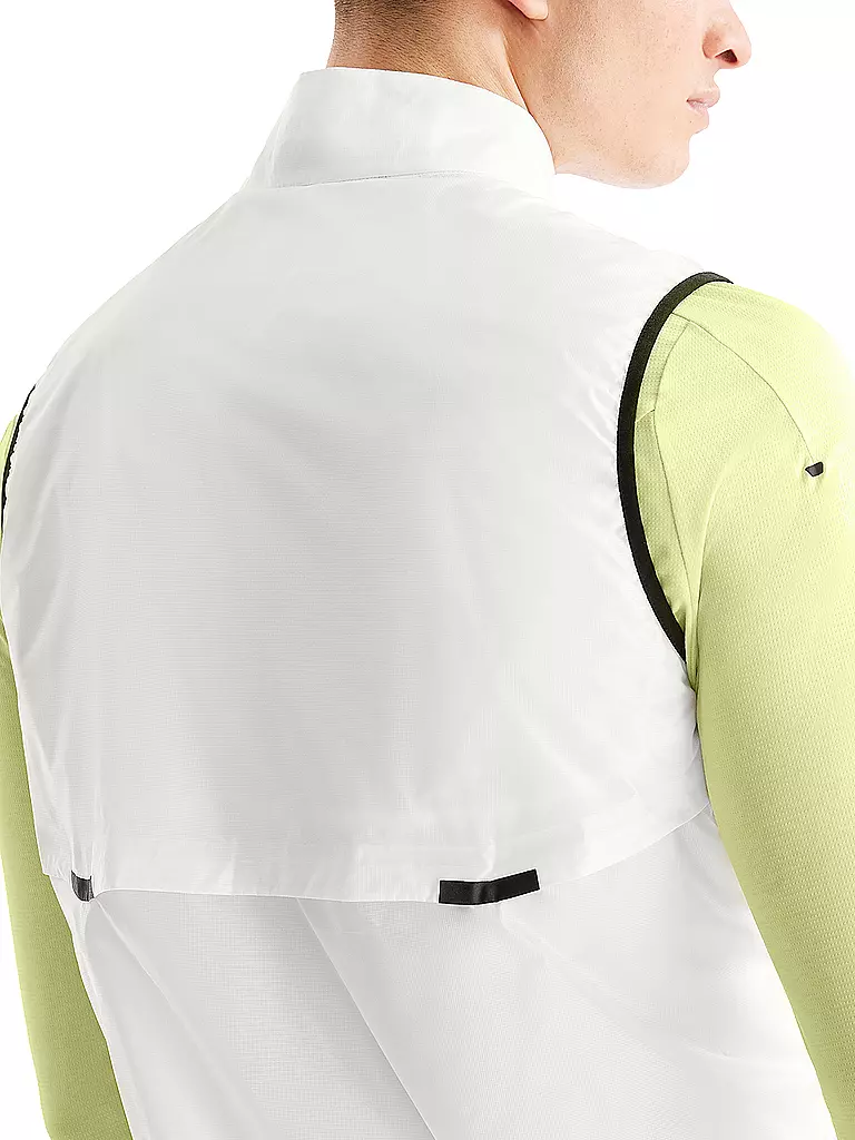 ON | Herren Laufweste Weather Vest | Blanc