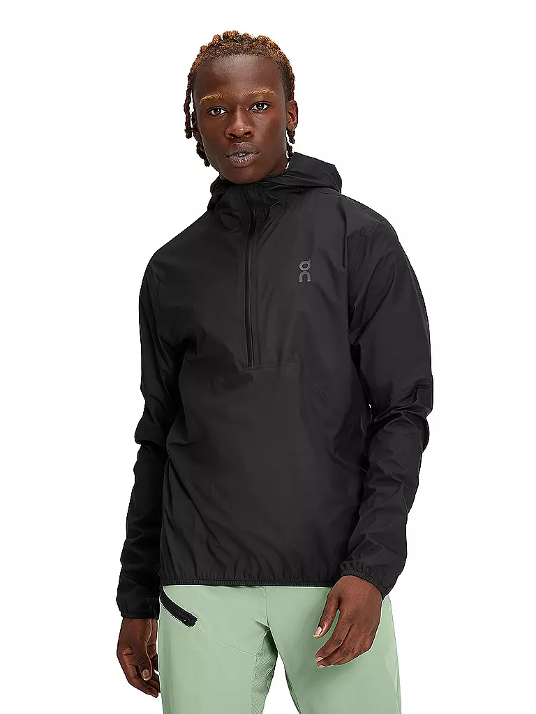 ON | Herren Wanderjacke Anorak Waterproof Hoodie | Noir