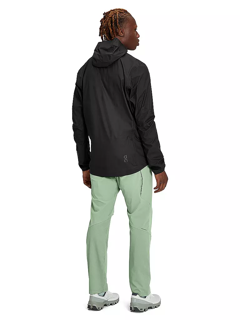 ON | Herren Wanderjacke Anorak Waterproof Hoodie | Noir