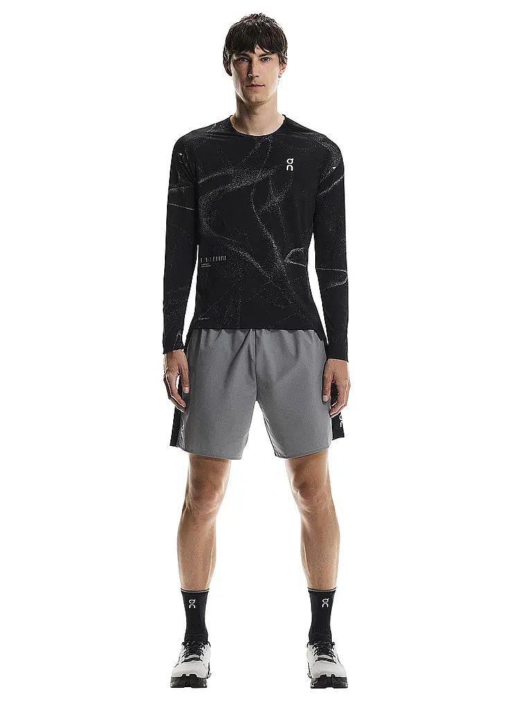 ON | Short de course 2 en 1 Performance Hybrid pour hommes | Noir