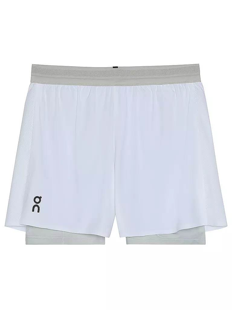 ON | Short de course Performance 2/1 pour homme | Blanc