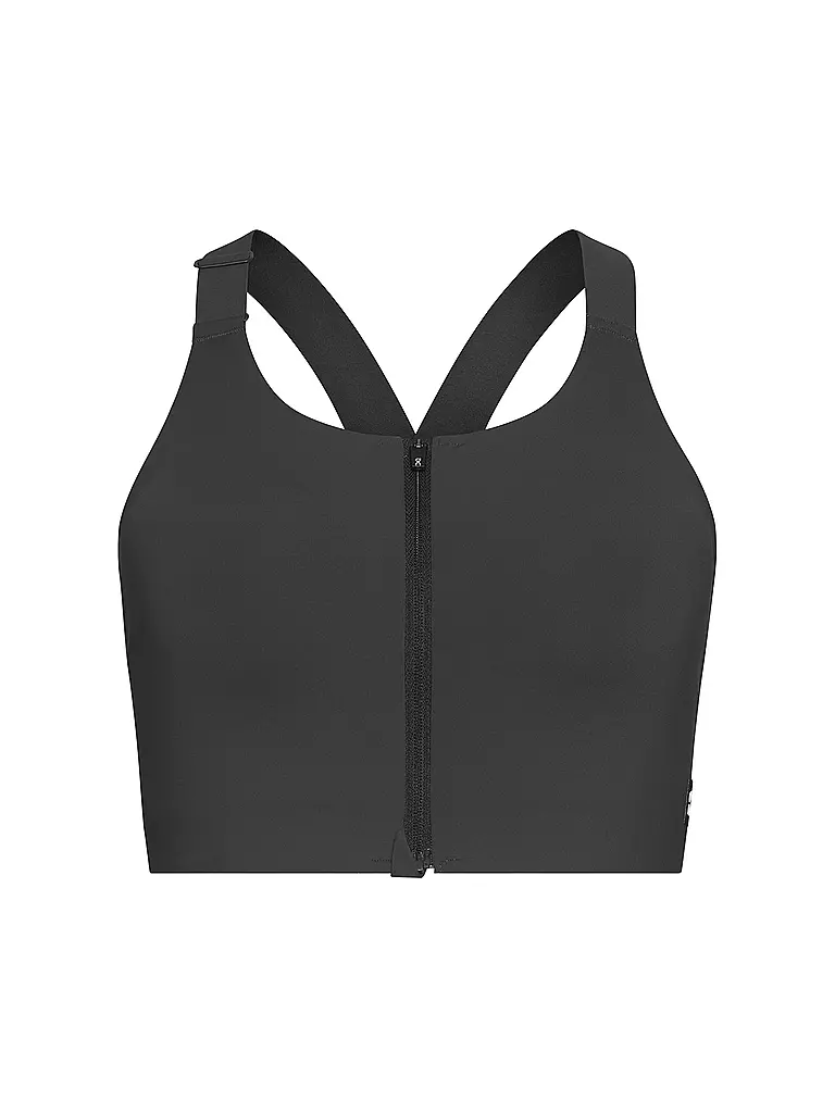ON | Soutien-gorge de sport pour femmes Endruance High Support avec fermeture éclair | Gris