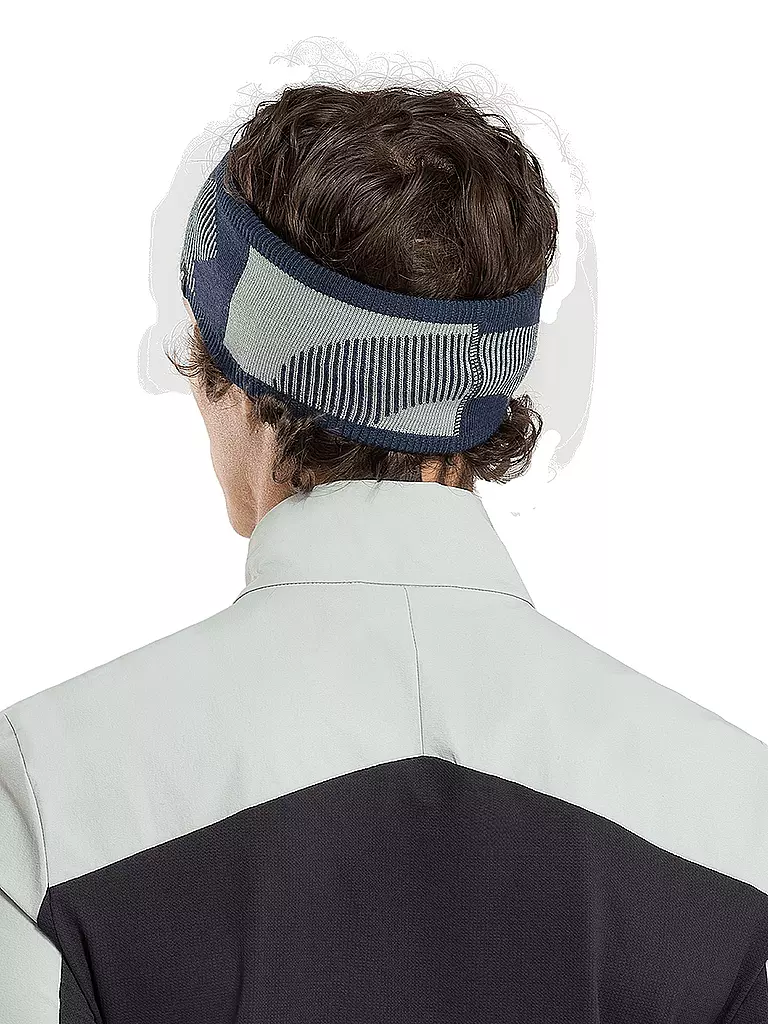 ON | Stirnband Explorer Merino | Bleu foncé