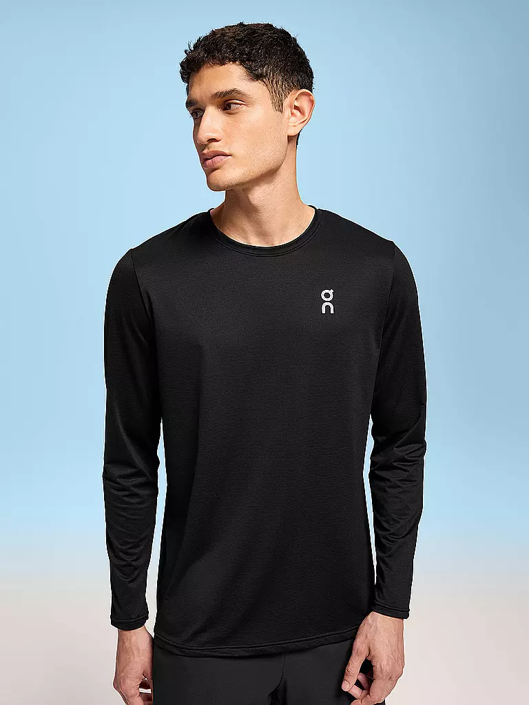 ON | T-shirt de course à manches longues Core pour hommes | Noir