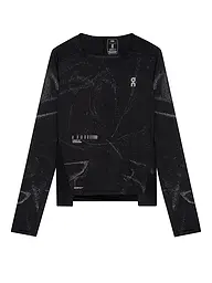 ON | T-shirt de course à manches longues Performance Lumos pour femmes | Noir