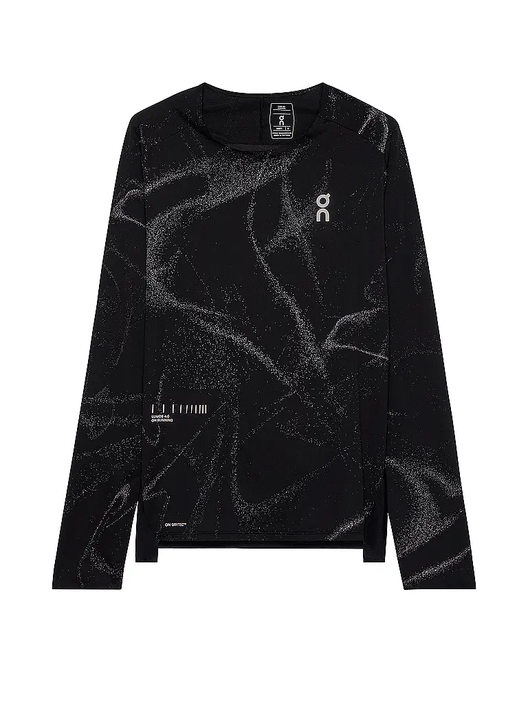 ON | T-shirt de course à manches longues Performance Lumos pour hommes | Noir