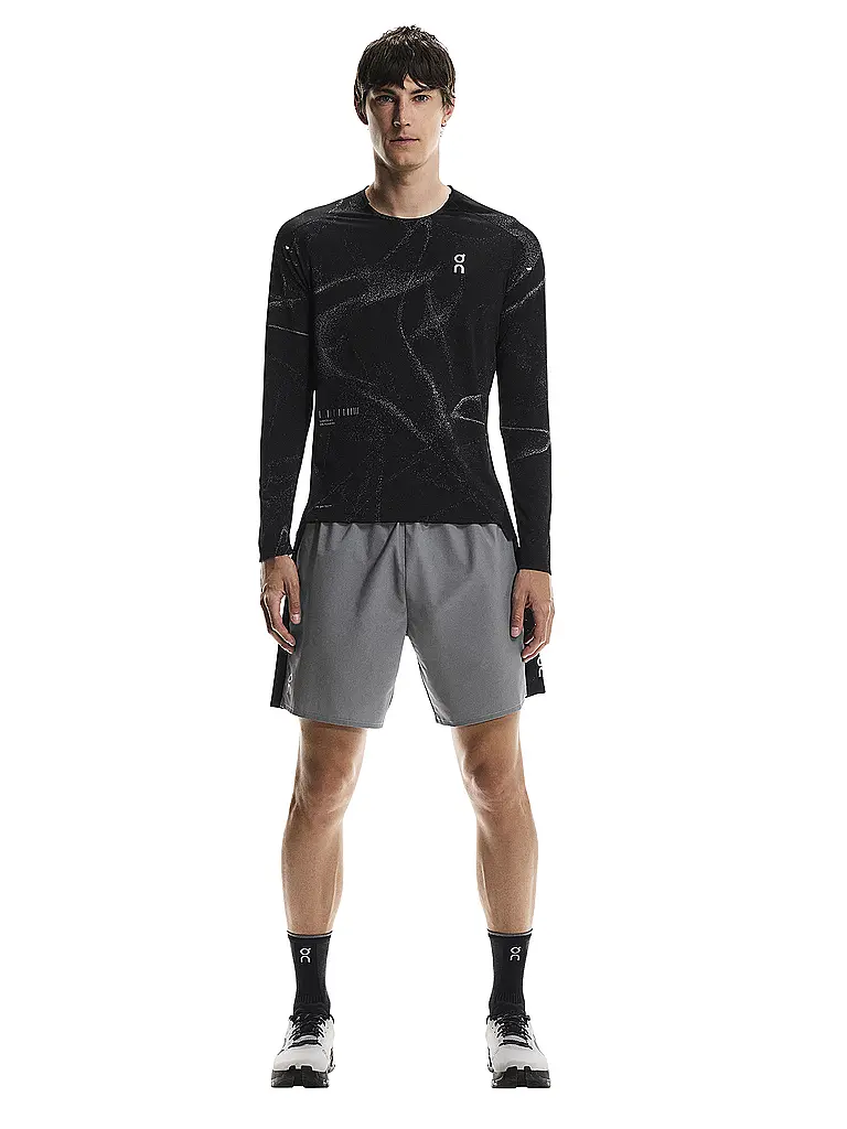 ON | T-shirt de course à manches longues Performance Lumos pour hommes | Noir