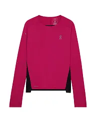 ON | Damen Laufshirt Performance Long-T | Rouge foncé